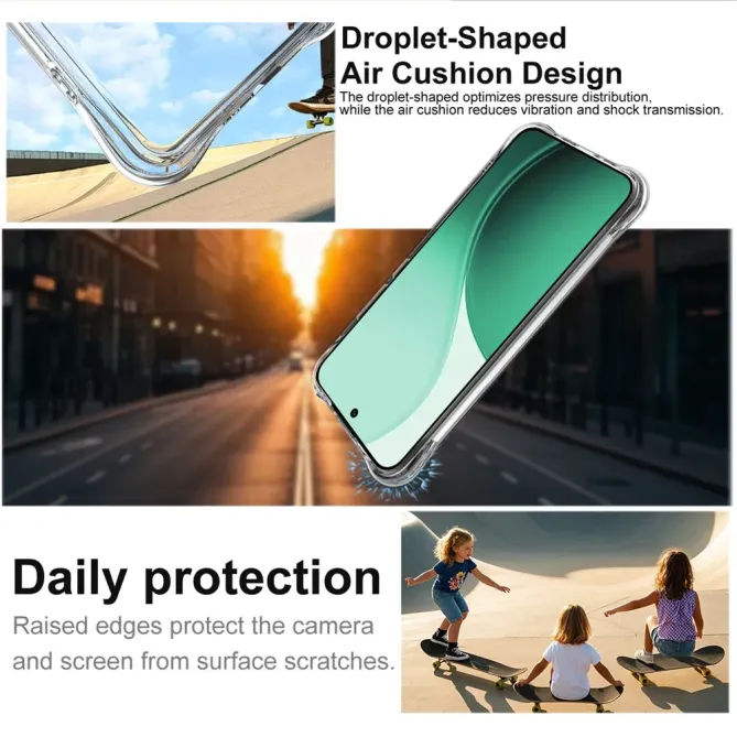 Coque Oppo Reno 14 5G Transparente à Coins Airbag