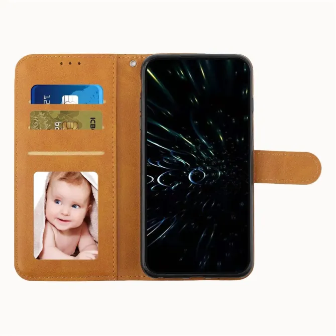 Housse Oppo Reno 14 5G Effet Cuir Lignes Gravées