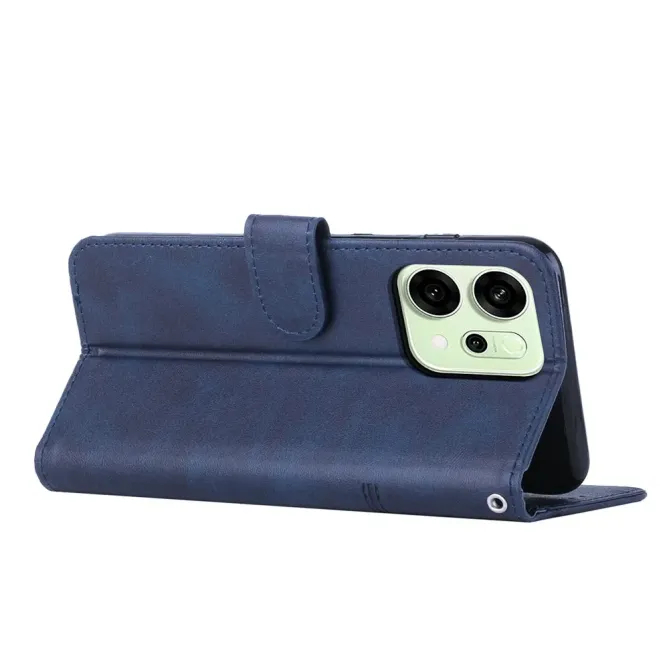 Housse Oppo Reno 14 5G Effet Cuir Lignes Gravées
