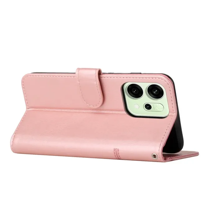 Housse Oppo Reno 14 5G Effet Cuir Lignes Gravées