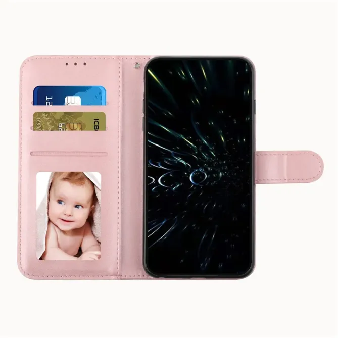 Housse Oppo Reno 14 5G Effet Cuir Lignes Gravées