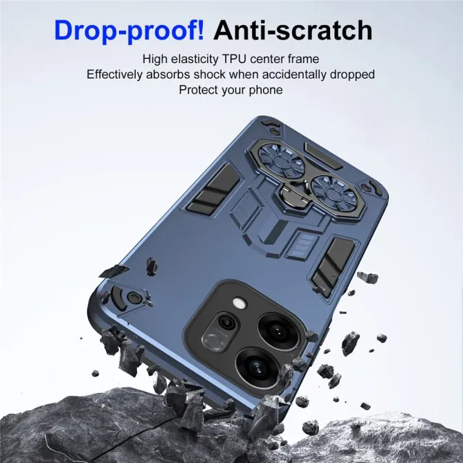 Coque Oppo Reno 14 5G Armure avec Anneau Support