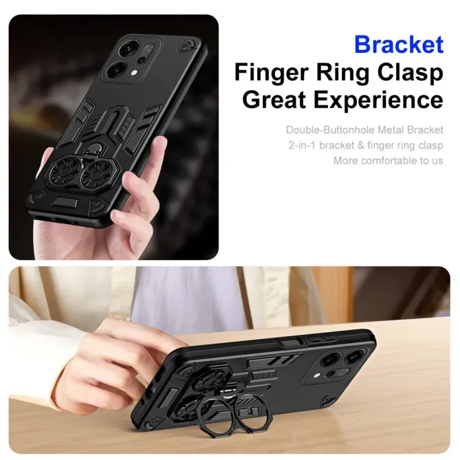 Coque Oppo Reno 14 5G Armure avec Anneau Support