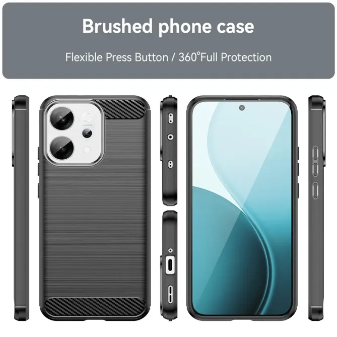 Coque Oppo Reno 14 5G flexible effet brossé