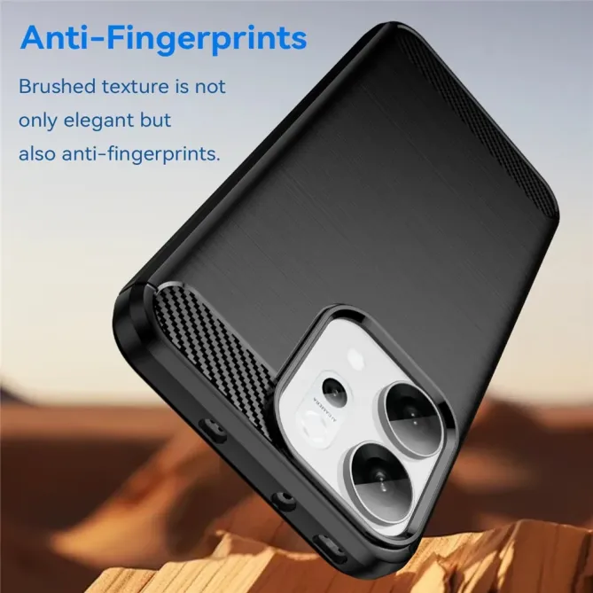 Coque Oppo Reno 14 5G flexible effet brossé