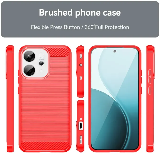 Coque Oppo Reno 14 5G flexible effet brossé