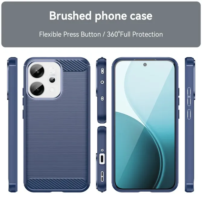 Coque Oppo Reno 14 5G flexible effet brossé
