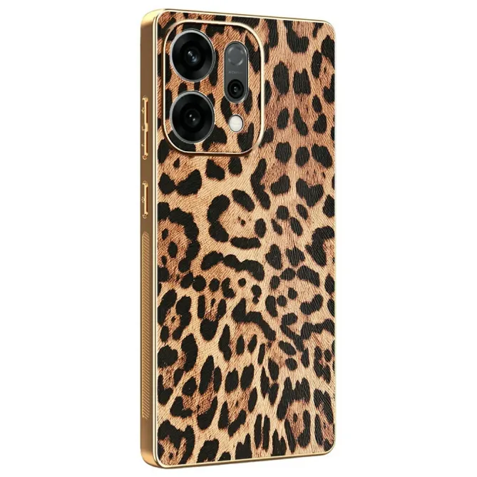 Coque Oppo Reno 14 5G Léopard Doré
