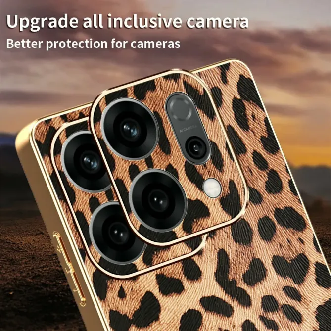 Coque Oppo Reno 14 5G Léopard Doré