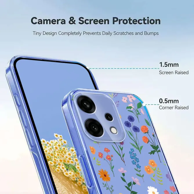 Coque Oppo Reno 14 5G Fleurs des Champs