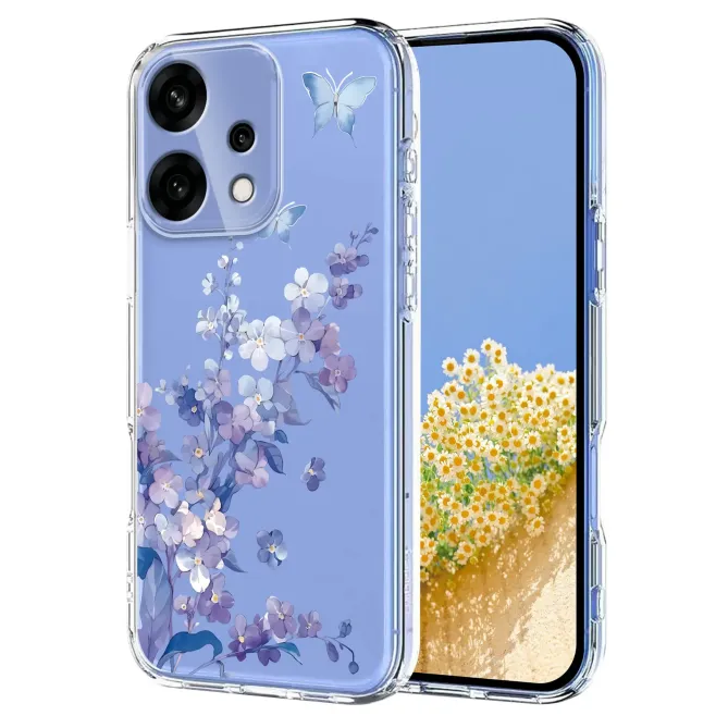 Coque Oppo Reno 14 5G Fleurs et Papillons