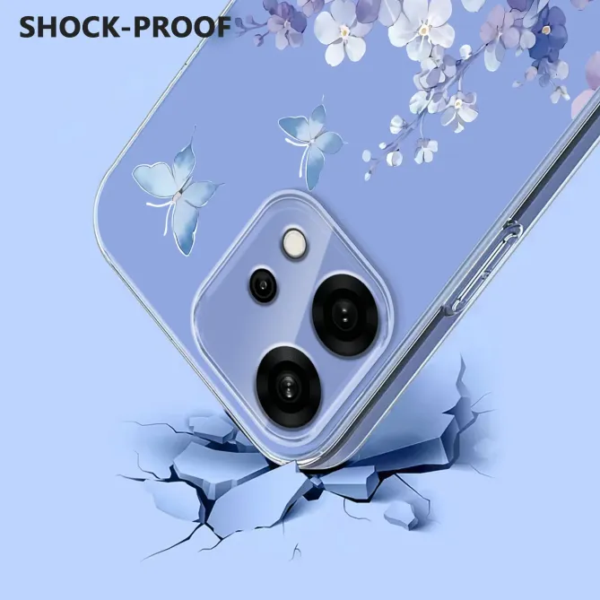 Coque Oppo Reno 14 5G Fleurs et Papillons