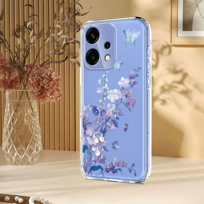 Coque Oppo Reno 14 5G Fleurs et Papillons