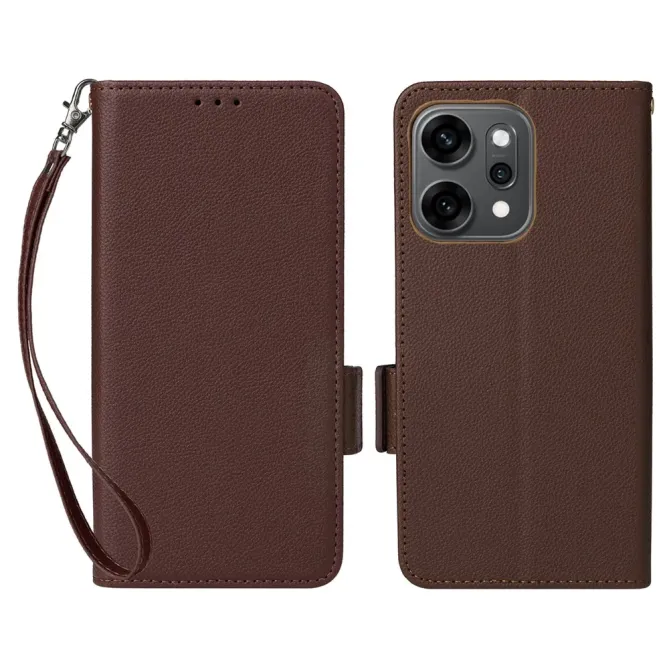 Housse Oppo Reno 14 5G effet cuir à Lanière | FOLKEN