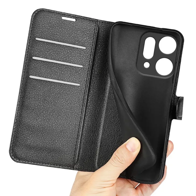 Housse Oppo Reno 14 5G portefeuille style cuir