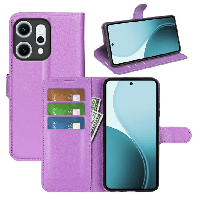 Housse Oppo Reno 14 5G portefeuille style cuir