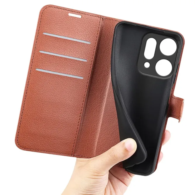 Housse Oppo Reno 14 5G portefeuille style cuir