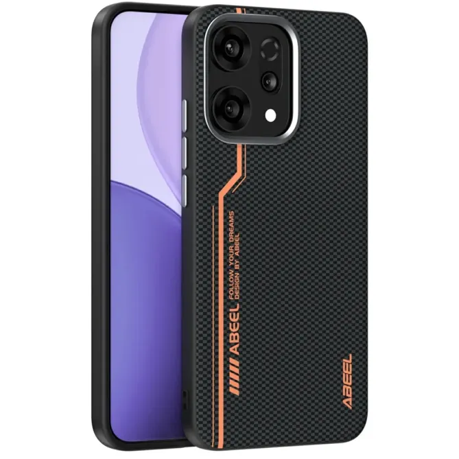 Coque Oppo Reno 14 5G Racing Noir et Orange