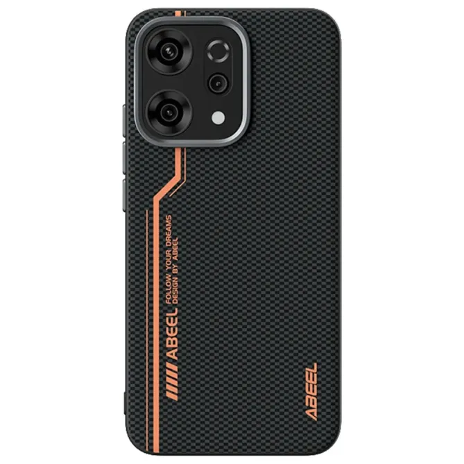 Coque Oppo Reno 14 5G Racing Noir et Orange