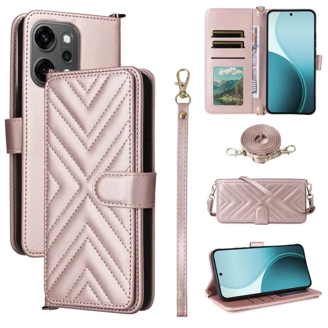 Housse Oppo Reno 14 5G Bandoulière Matelassée