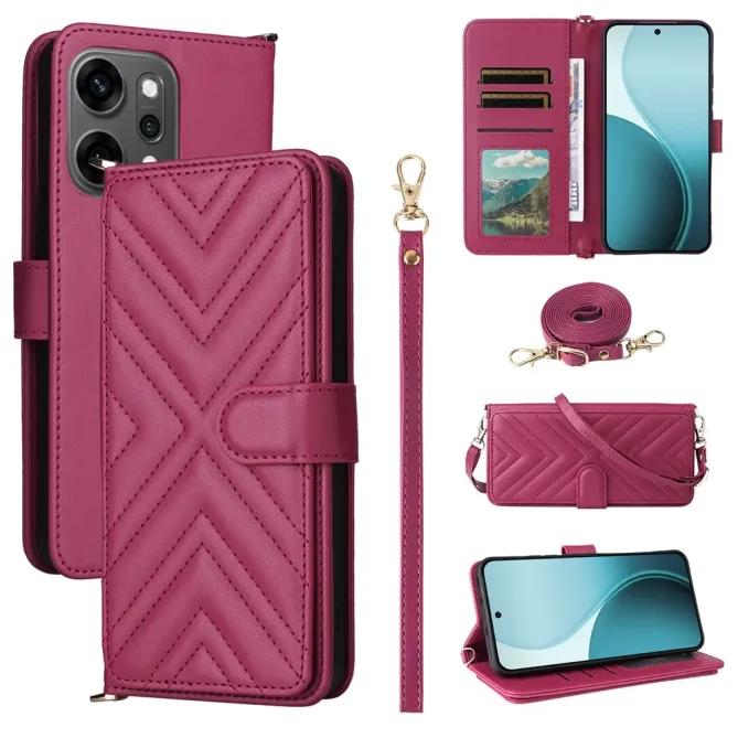 Housse Oppo Reno 14 5G Bandoulière Matelassée