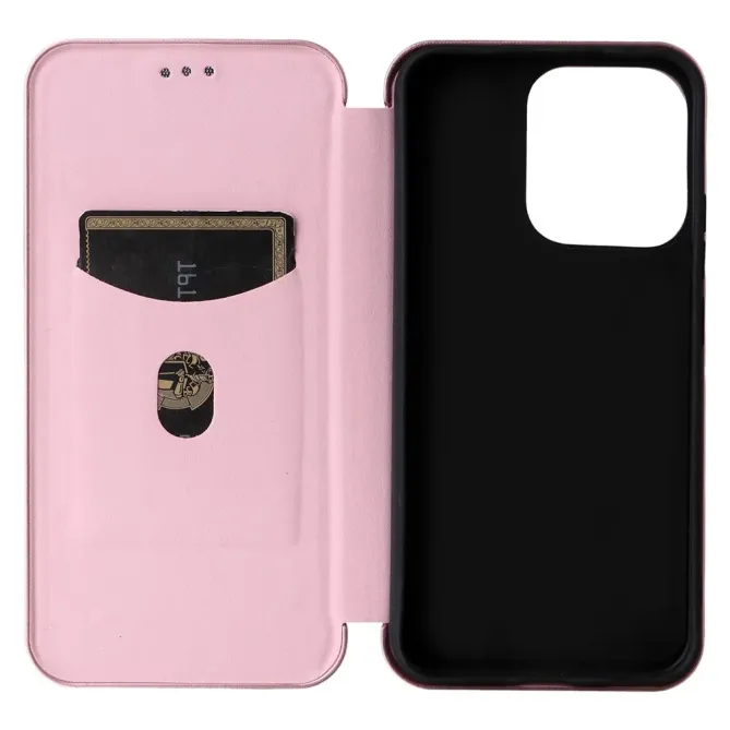 Flip Cover Oppo Reno 14 5G design fibre de carbone