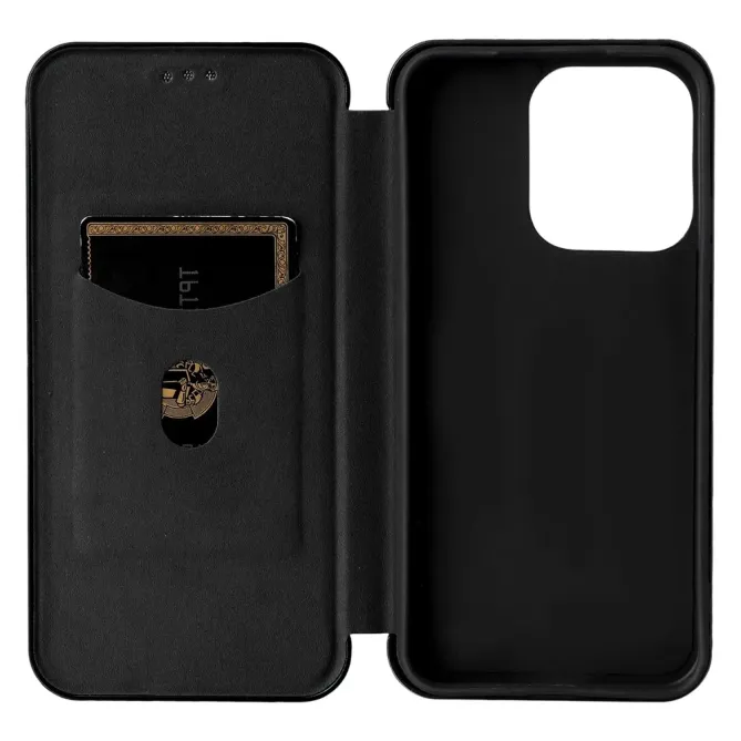 Flip Cover Oppo Reno 14 5G design fibre de carbone