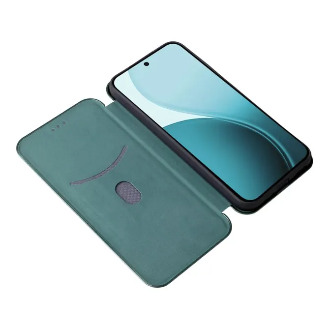 Flip Cover Oppo Reno 14 5G design fibre de carbone