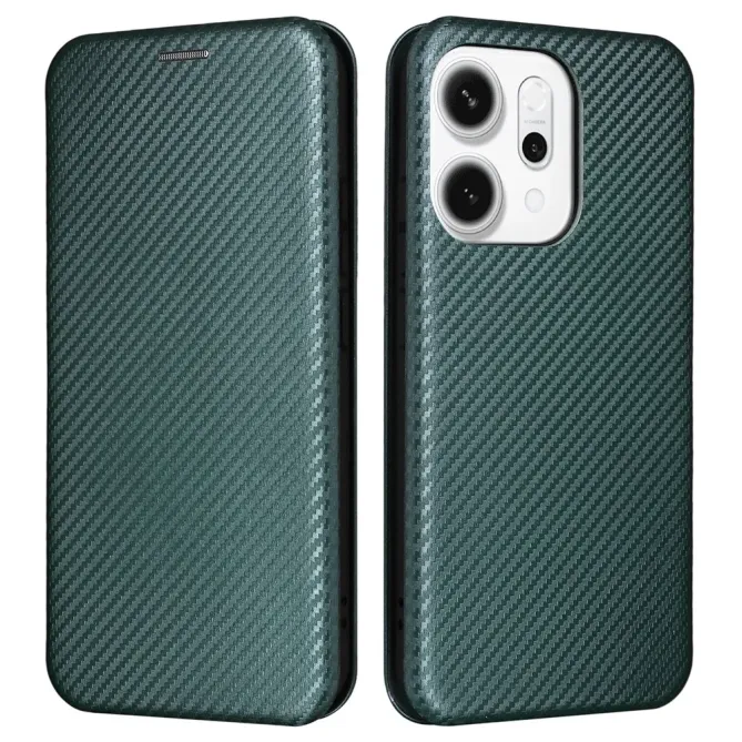 Flip Cover Oppo Reno 14 5G design fibre de carbone