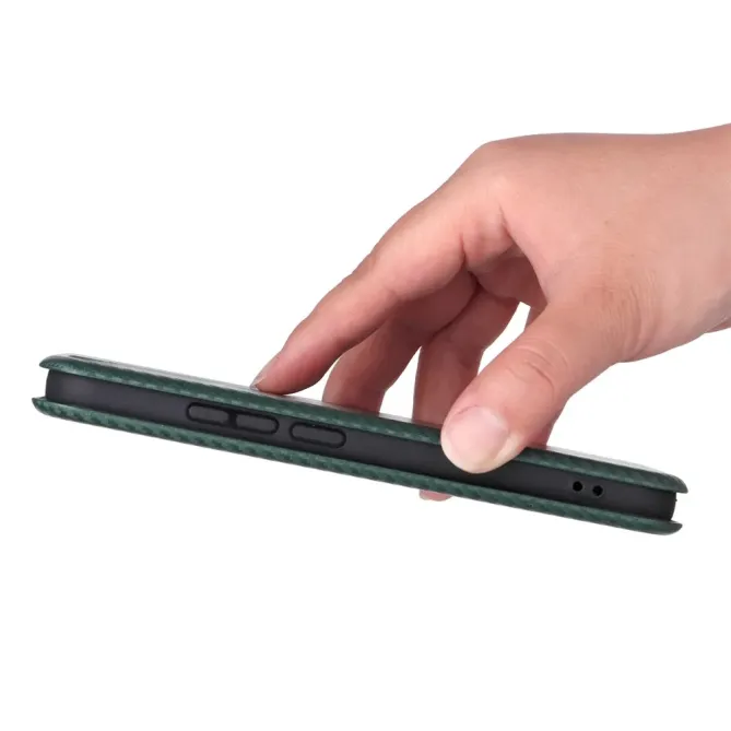 Flip Cover Oppo Reno 14 5G design fibre de carbone
