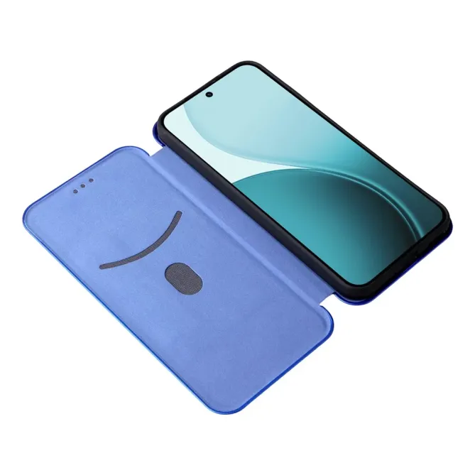 Flip Cover Oppo Reno 14 5G design fibre de carbone
