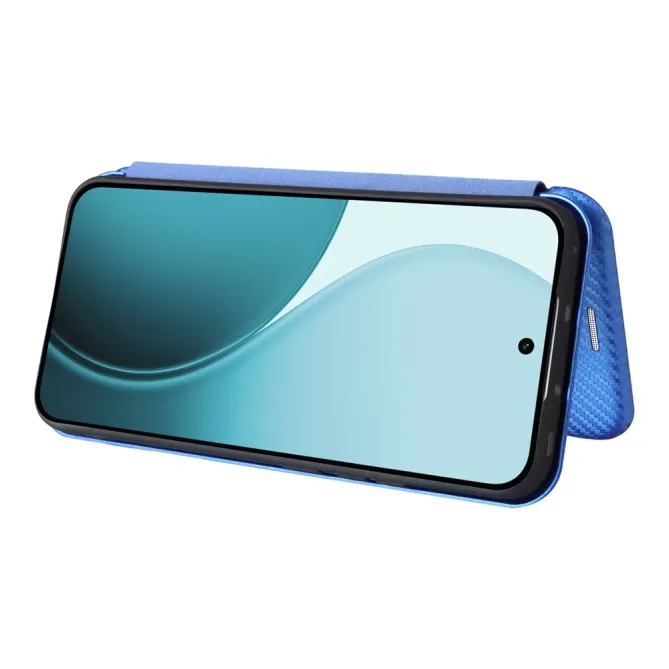 Flip Cover Oppo Reno 14 5G design fibre de carbone