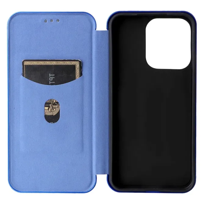 Flip Cover Oppo Reno 14 5G design fibre de carbone