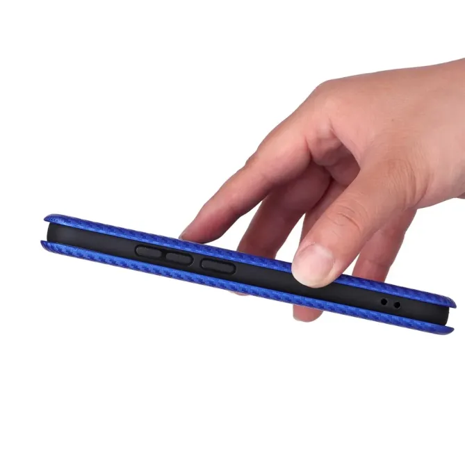Flip Cover Oppo Reno 14 5G design fibre de carbone