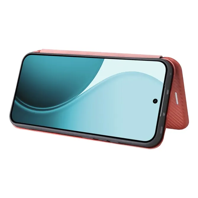 Flip Cover Oppo Reno 14 5G design fibre de carbone