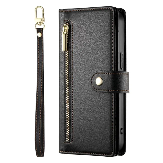 Housse Oppo Reno 14 5G Portefeuille avec Bandoulière et Zip