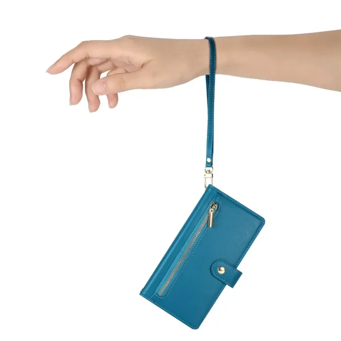 Housse Oppo Reno 14 5G Portefeuille avec Bandoulière et Zip