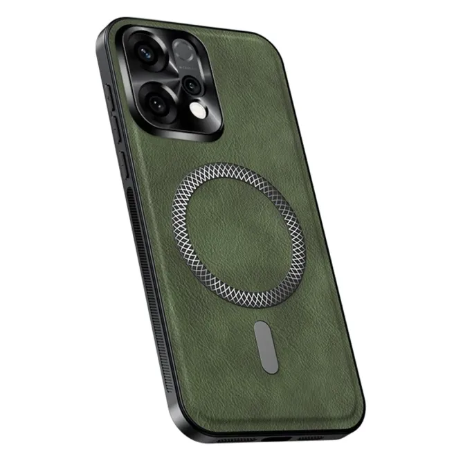 Coque Oppo Reno 14 5G Effet Cuir et Anneau Tressé | Signature