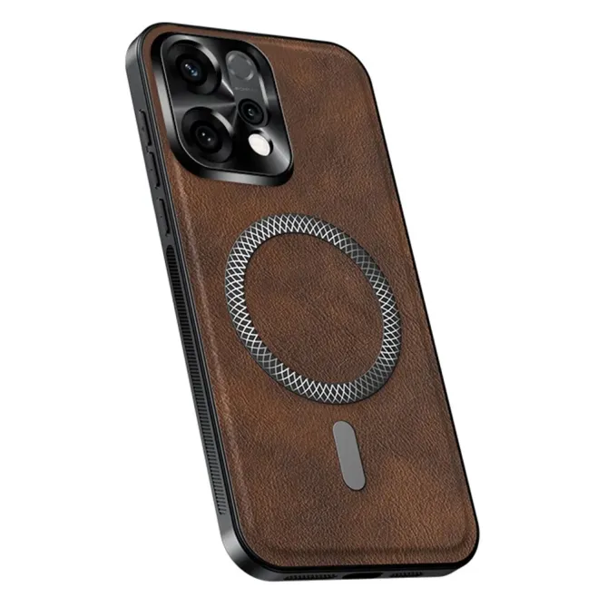 Coque Oppo Reno 14 5G Effet Cuir et Anneau Tressé | Signature