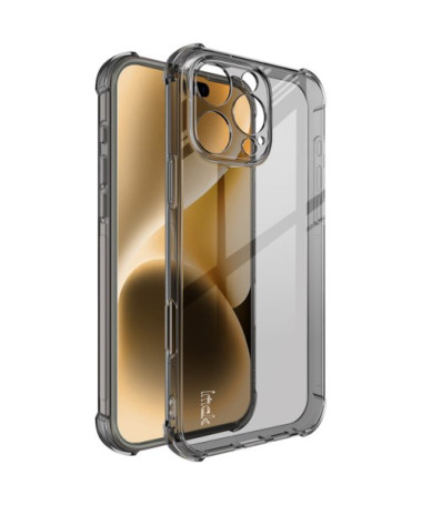 Coque iPhone 16 Pro Max Coins Renforcés Imak Transparente Noire