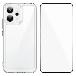 Coque transparente Oppo Reno 14 5G avec protection d'écran en verre tr