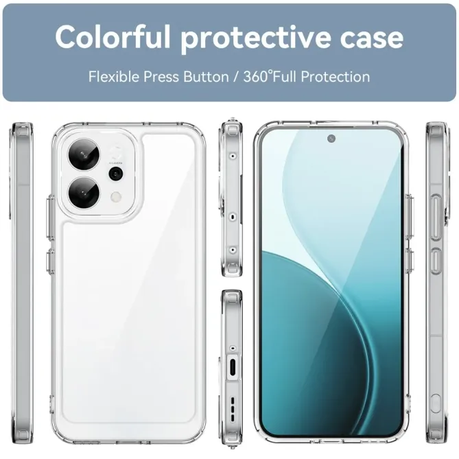 Coque transparente Oppo Reno 14 5G avec protection d'écran en verre tr