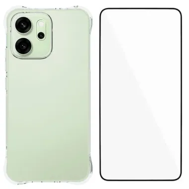 Pack Oppo Reno 14 5G | Coque Coins Renforcés Transparente avec Verre T