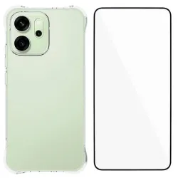 Pack Oppo Reno 14 5G | Coque Coins Renforcés Transparente avec Verre T