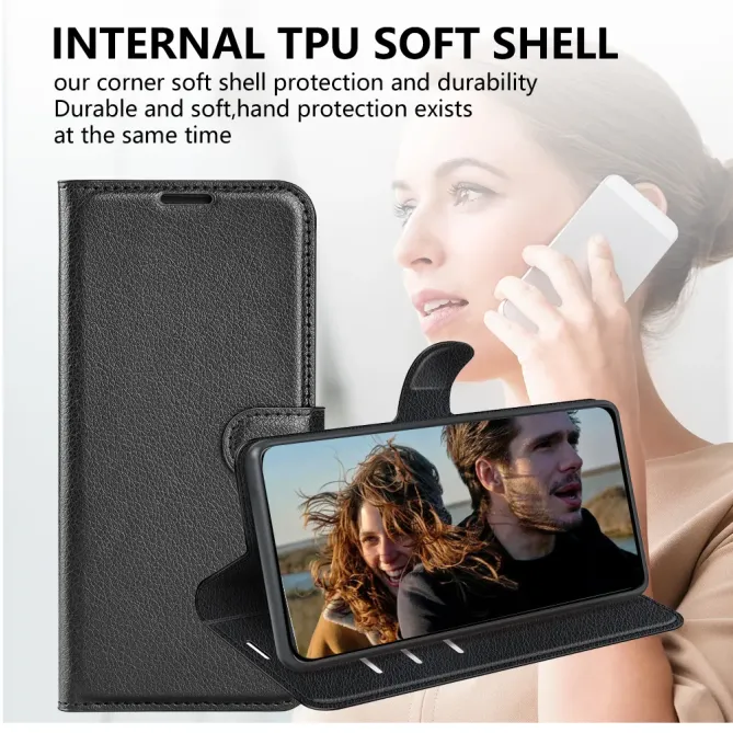 Housse Oppo Reno14 F 5G / 14 FS 5G portefeuille style cuir