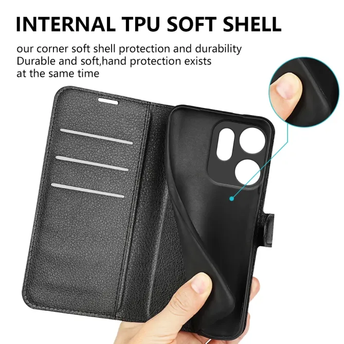 Housse Oppo Reno14 F 5G / 14 FS 5G portefeuille style cuir