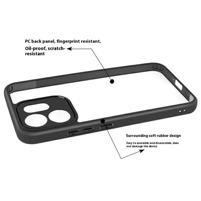 Coque Oppo Reno14 F 5G / 14 FS 5G Style Bumper Transparent