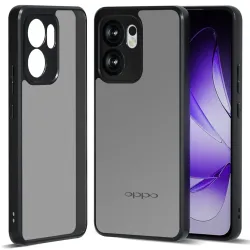Coque Oppo Reno14 F 5G / 14 FS 5G Transparente Noire Mate | Eclipse