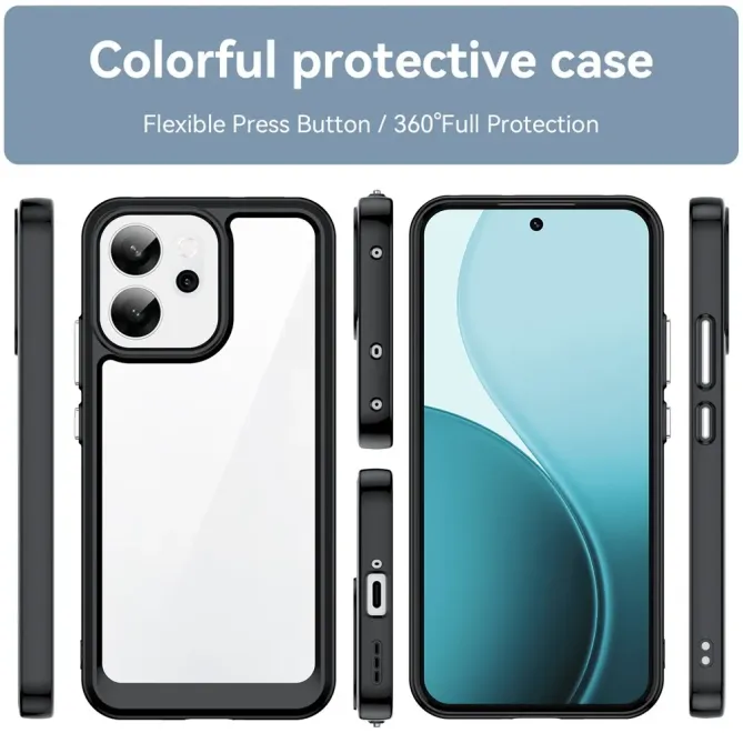 Coque Oppo Reno14 F 5G / 14 FS 5G Transparente Contour Couleuré