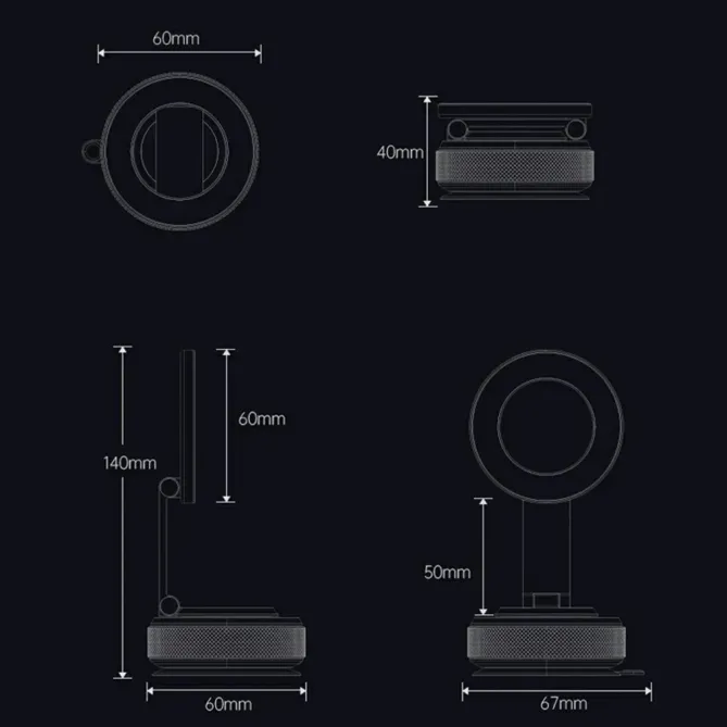 Support Voiture Magnétique Articulé et Pliable | Vector